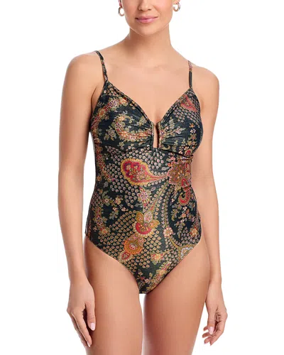 Kobi Halperin Mallory One Piece Swimsuit In Black Multi