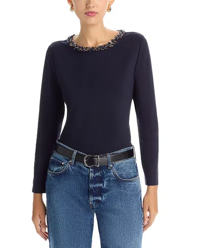 Kobi Halperin Mara Knit Top In Blue