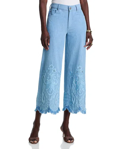 Kobi Halperin Marigold Embroidered Pants In Blue