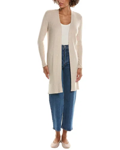 Kobi Halperin Marla Ribbed Open-front Cotton Sweater In Brown