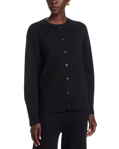 Kobi Halperin Marlowe Round Neck Long Sleeve Cardigan In Black