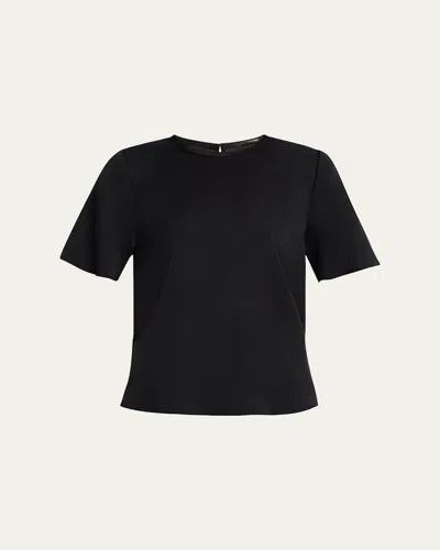 KOBI HALPERIN MARYL CREWNECK SILK BLOUSE
