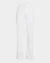Kobi Halperin Maya High-rise Straight-leg Pants In White