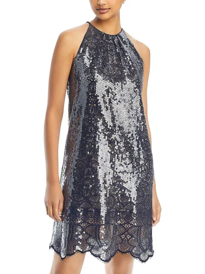 Kobi Halperin Maya Womens Sequined Lace Overlay Cocktail And Party Dress In Multi