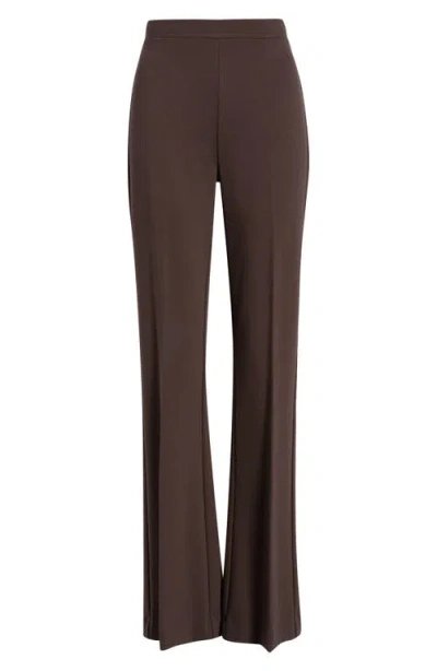 Kobi Halperin Meghan Double Knit Flare Pants In Chocolate