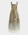 Kobi Halperin Meira Tiered Leopard-print Midi Dress In Multi