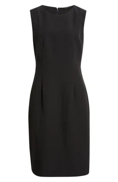 Kobi Halperin Meridian Sleeveless Sheath Dress In Black/black