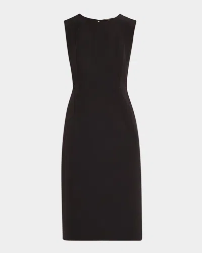 KOBI HALPERIN MERIDIAN SLEEVELESS TWILL MIDI DRESS