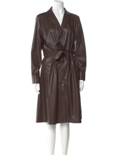 Pre-owned Kobi Halperin Midi Length Dress In Brown