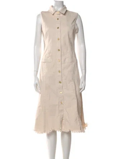 Pre-owned Kobi Halperin Midi Length Dress In Neutral