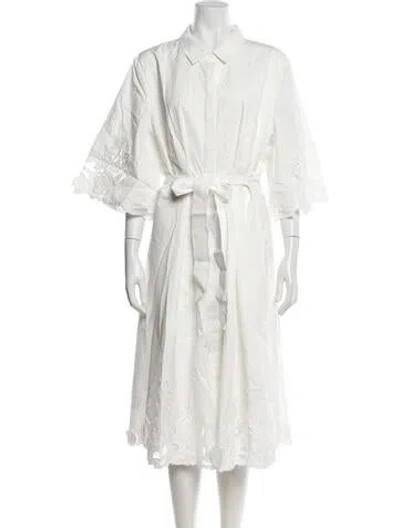Pre-owned Kobi Halperin Midi Length Dress W/ Tags In White