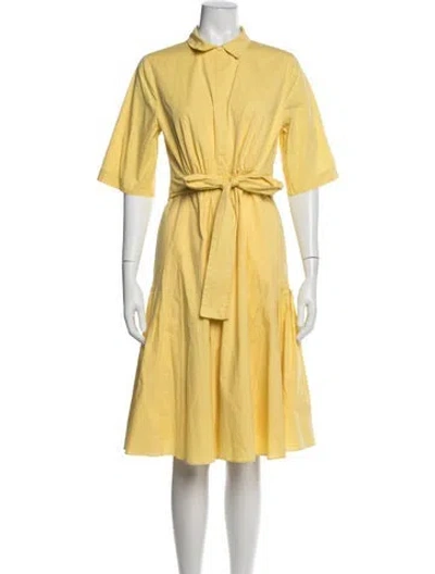 Pre-owned Kobi Halperin Midi Length Dress In Yellow