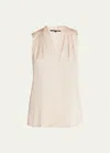 Kobi Halperin Mila Silk-stretch Sleeveless Top In Antique