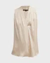 Kobi Halperin Mila Silk-stretch Sleeveless Top In Antique