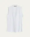 Kobi Halperin Mila Silk-stretch Sleeveless Top In Chambre