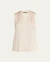 Kobi Halperin Mila Silk-stretch Sleeveless Top In Pink
