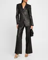 Kobi Halperin Misha Metallic Flare-leg Pants In Metallic