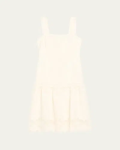Kobi Halperin Mona Square-neck Lace Midi Dress