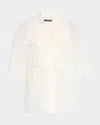 Kobi Halperin Monaco Ruffled Blouse In Ivory