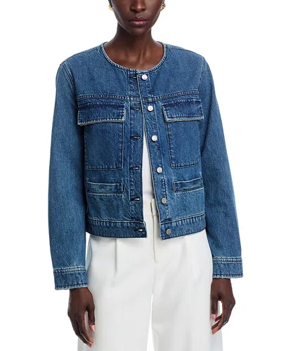 Kobi Halperin Mulberry Chain Trim Jacket In Deep Blue