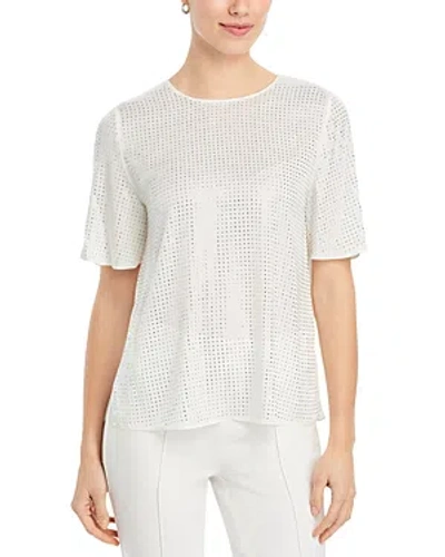 KOBI HALPERIN NADIA STUDDED SHORT SLEEVE TOP