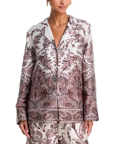 Kobi Halperin Naomi Notched Collar Blouse In Pink