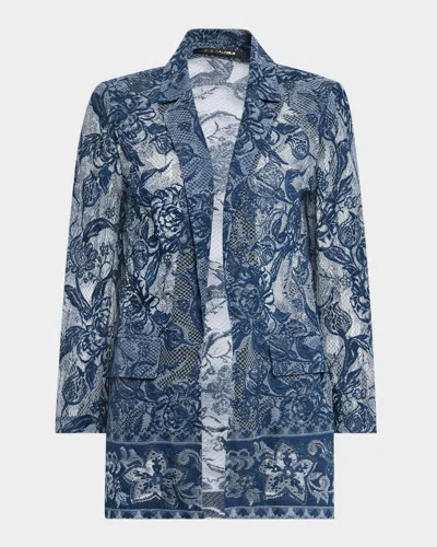 KOBI HALPERIN NATHALIE OPEN-FRONT FLORAL LACE JACKET
