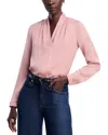Kobi Halperin Nellie Silk-blend Pleated Blouse - Exclusive In Pink