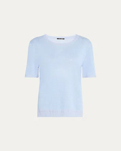 Kobi Halperin Noa Sequin-embellished Crewneck Sweater In Blue