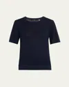 Kobi Halperin Noa Sequin-embellished Crewneck Sweater In Navy