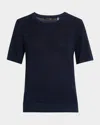 Kobi Halperin Noa Sequin-embellished Crewneck Sweater In Navy