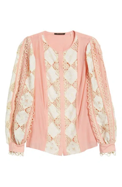KOBI HALPERIN KOBI HALPERIN NOVI LACE COTTON & SILK TOP