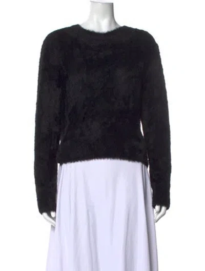Pre-owned Kobi Halperin Nylon Crew Neck Sweater In Black