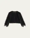 Kobi Halperin Ollie Lace Fringe Jacket In Black