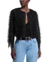 Kobi Halperin Ollie Lace Fringe Jacket In Black