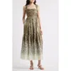 Kobi Halperin Meira Tiered Leopard-print Midi Dress In Brown Multi