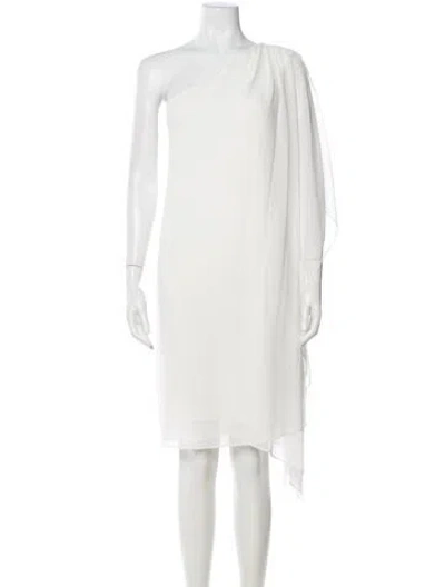 Pre-owned Kobi Halperin One-shoulder Knee-length Dress W/ Tags In Neutral