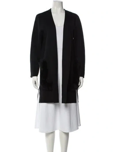 Pre-owned Kobi Halperin Open Front Sweater In Black