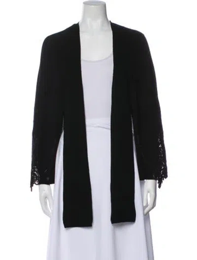 Pre-owned Kobi Halperin Open Front Sweater In Black