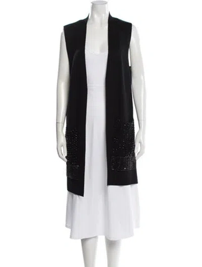 Pre-owned Kobi Halperin Open Front Sweater In Black