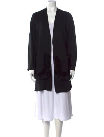 Pre-owned Kobi Halperin Open Front Sweater In Black