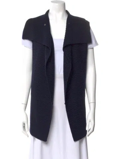 Pre-owned Kobi Halperin Open Front Sweater In Blue