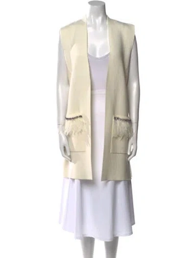 Pre-owned Kobi Halperin Open Front Sweater In Neutral