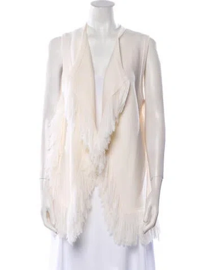 Pre-owned Kobi Halperin Open Front Sweater In Neutral