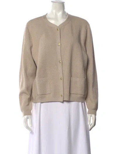 Pre-owned Kobi Halperin Open Front Sweater In Neutral