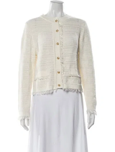 Pre-owned Kobi Halperin Open Front Sweater In Neutral