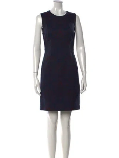 Pre-owned Kobi Halperin Paisley Print Mini Dress In Blue