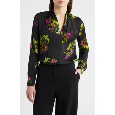 KOBI HALPERIN KOBI HALPERIN PALM PRINT STRETCH SILK TOP