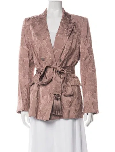 Pre-owned Kobi Halperin Patterned Coat W/ Tags In Pink