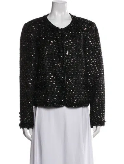 Pre-owned Kobi Halperin Patterned Jacket In Black
